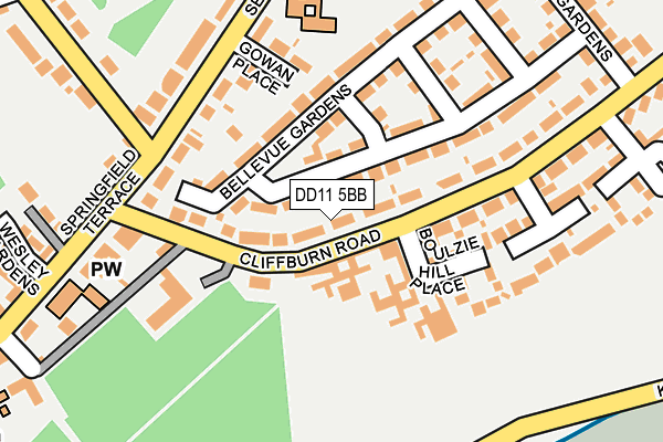 DD11 5BB map - OS OpenMap – Local (Ordnance Survey)
