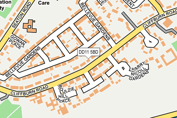 DD11 5BD map - OS OpenMap – Local (Ordnance Survey)