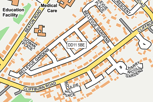 DD11 5BE map - OS OpenMap – Local (Ordnance Survey)