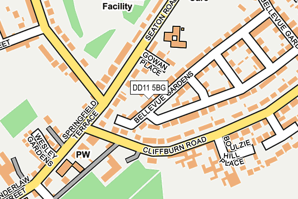 DD11 5BG map - OS OpenMap – Local (Ordnance Survey)