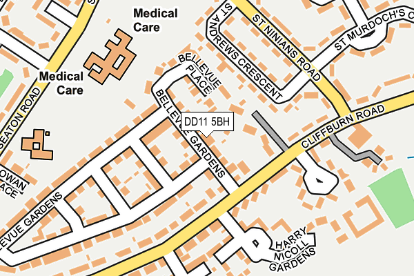 DD11 5BH map - OS OpenMap – Local (Ordnance Survey)
