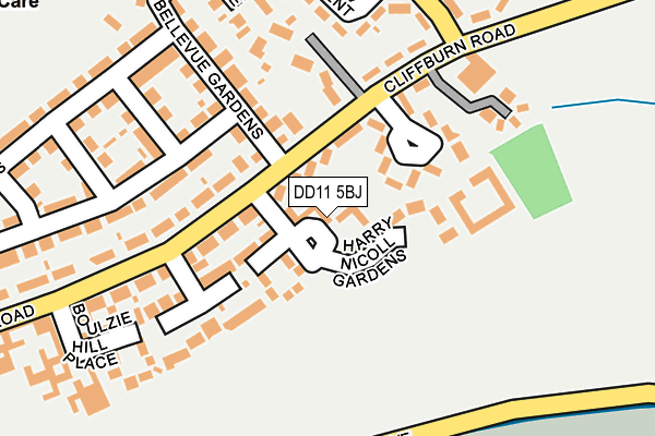 DD11 5BJ map - OS OpenMap – Local (Ordnance Survey)