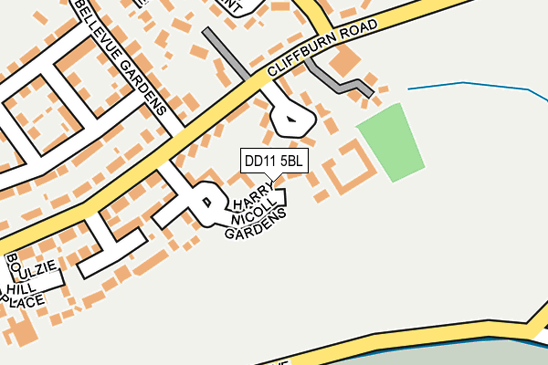 DD11 5BL map - OS OpenMap – Local (Ordnance Survey)