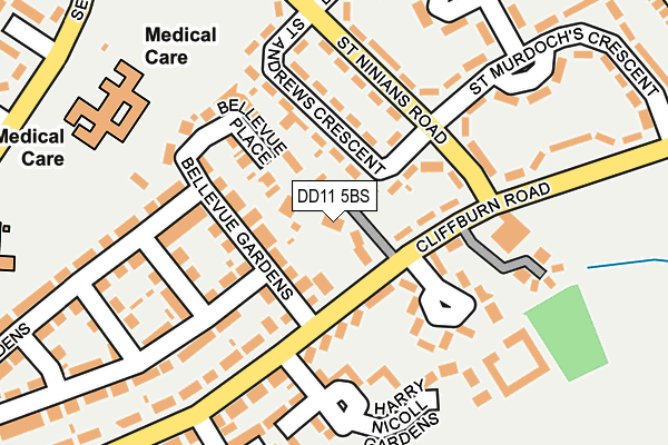 DD11 5BS map - OS OpenMap – Local (Ordnance Survey)