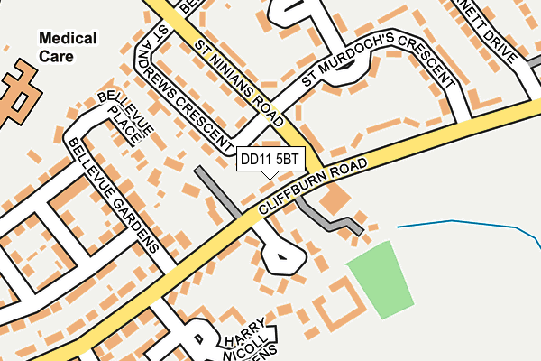 DD11 5BT map - OS OpenMap – Local (Ordnance Survey)
