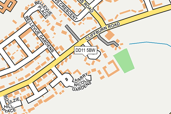 DD11 5BW map - OS OpenMap – Local (Ordnance Survey)