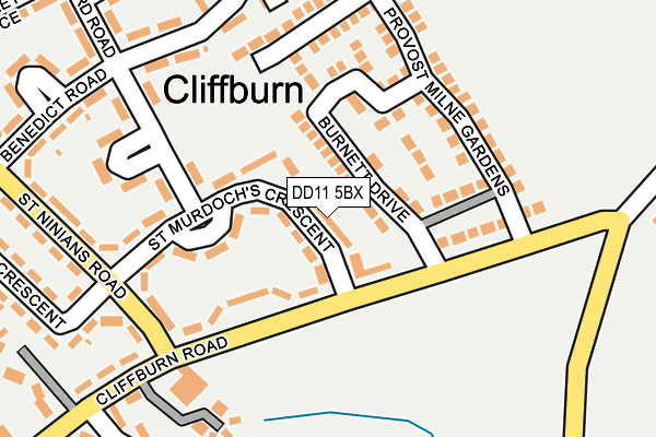 DD11 5BX map - OS OpenMap – Local (Ordnance Survey)