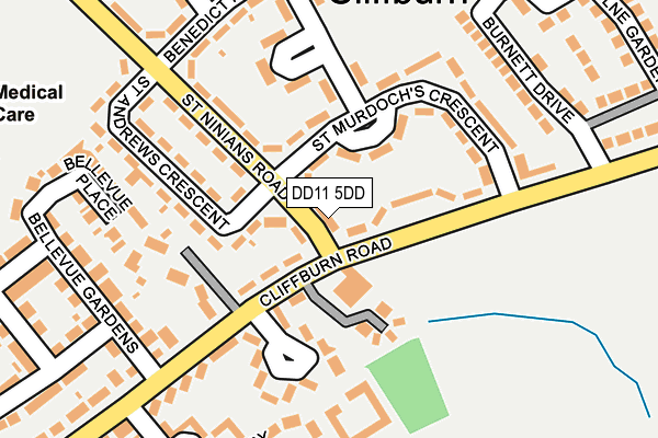 DD11 5DD map - OS OpenMap – Local (Ordnance Survey)