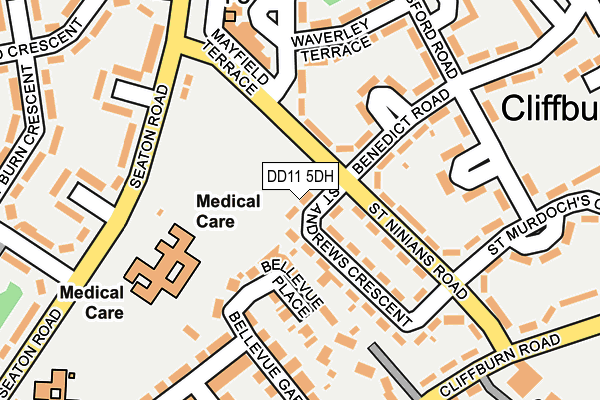 DD11 5DH map - OS OpenMap – Local (Ordnance Survey)