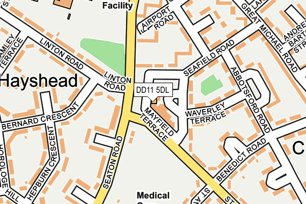 Map of MAYFIELD BARBER LTD at local scale