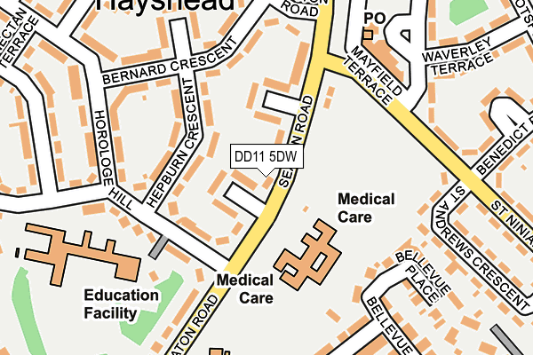 DD11 5DW map - OS OpenMap – Local (Ordnance Survey)