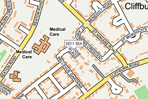 DD11 5EA map - OS OpenMap – Local (Ordnance Survey)