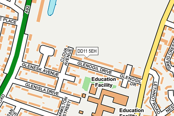 DD11 5EH map - OS OpenMap – Local (Ordnance Survey)