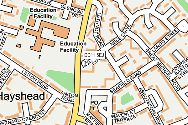 DD11 5EJ map - OS OpenMap – Local (Ordnance Survey)