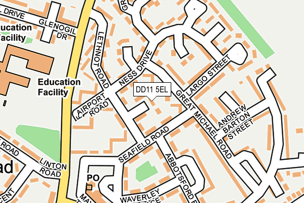 DD11 5EL map - OS OpenMap – Local (Ordnance Survey)