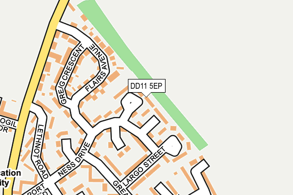 DD11 5EP map - OS OpenMap – Local (Ordnance Survey)