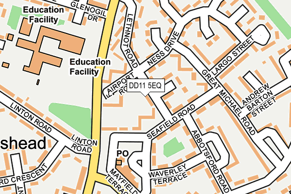 DD11 5EQ map - OS OpenMap – Local (Ordnance Survey)