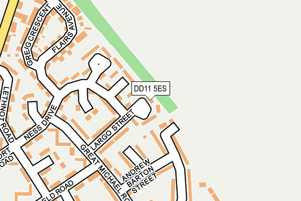 DD11 5ES map - OS OpenMap – Local (Ordnance Survey)