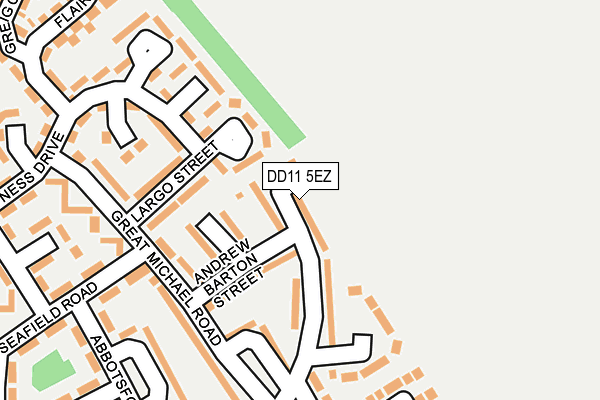 DD11 5EZ map - OS OpenMap – Local (Ordnance Survey)