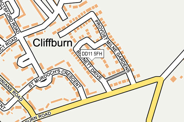 DD11 5FH map - OS OpenMap – Local (Ordnance Survey)