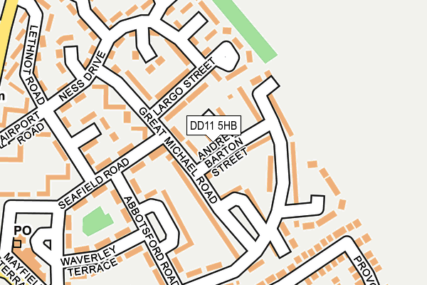 DD11 5HB map - OS OpenMap – Local (Ordnance Survey)