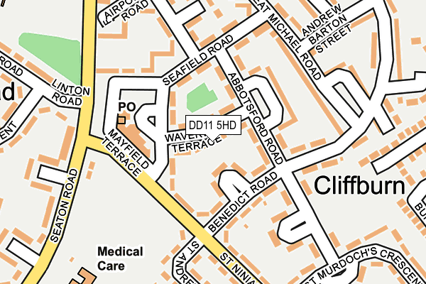 DD11 5HD map - OS OpenMap – Local (Ordnance Survey)