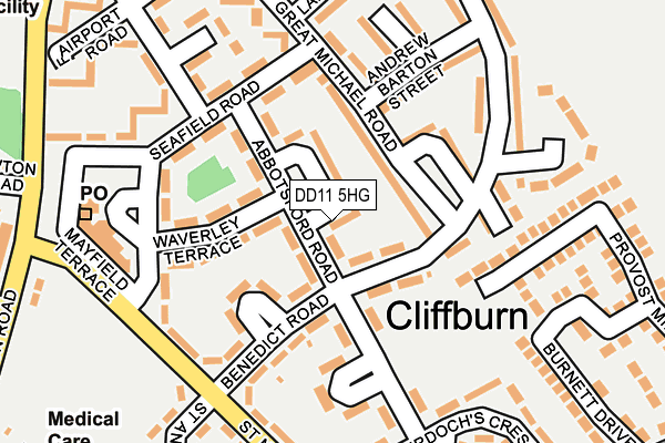 DD11 5HG map - OS OpenMap – Local (Ordnance Survey)