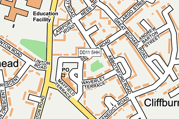 DD11 5HH map - OS OpenMap – Local (Ordnance Survey)