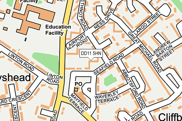 DD11 5HN map - OS OpenMap – Local (Ordnance Survey)