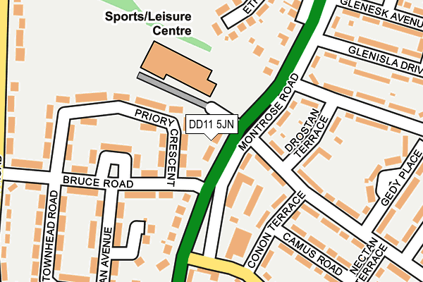 DD11 5JN map - OS OpenMap – Local (Ordnance Survey)