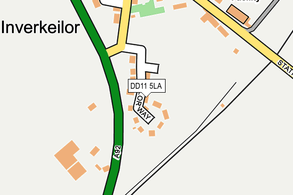 DD11 5LA map - OS OpenMap – Local (Ordnance Survey)