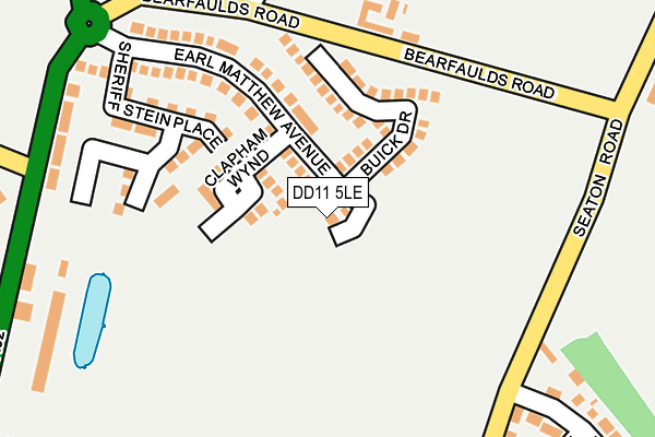 DD11 5LE map - OS OpenMap – Local (Ordnance Survey)