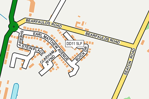 DD11 5LF map - OS OpenMap – Local (Ordnance Survey)