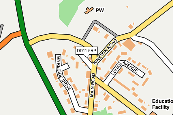 DD11 5RP map - OS OpenMap – Local (Ordnance Survey)