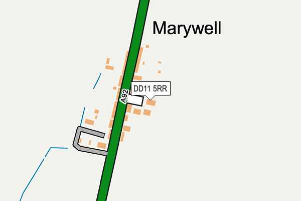 DD11 5RR map - OS OpenMap – Local (Ordnance Survey)
