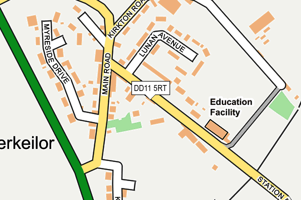 DD11 5RT map - OS OpenMap – Local (Ordnance Survey)
