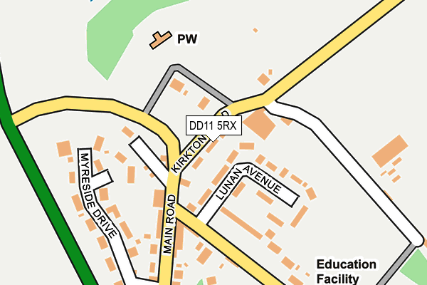 DD11 5RX map - OS OpenMap – Local (Ordnance Survey)