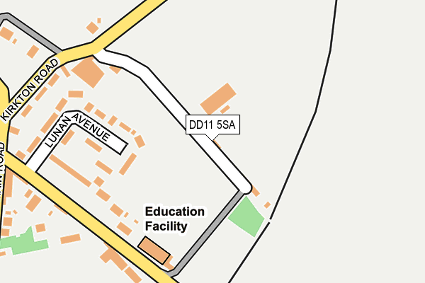 DD11 5SA map - OS OpenMap – Local (Ordnance Survey)