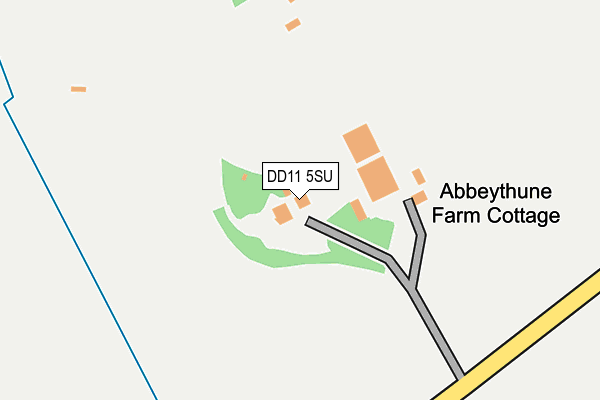 DD11 5SU map - OS OpenMap – Local (Ordnance Survey)