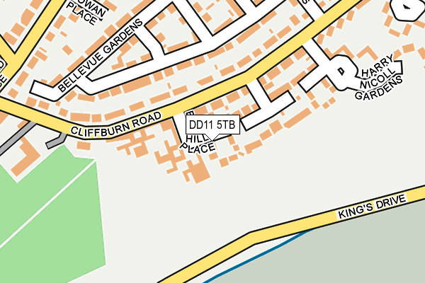 DD11 5TB map - OS OpenMap – Local (Ordnance Survey)