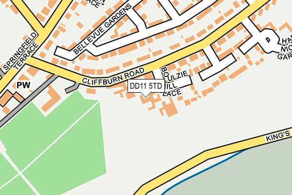 DD11 5TD map - OS OpenMap – Local (Ordnance Survey)