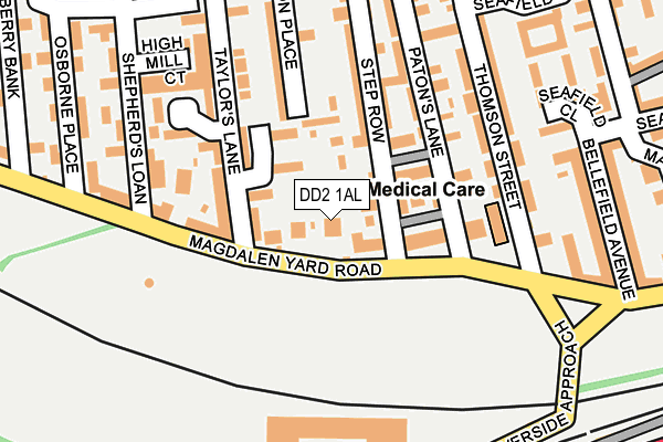 DD2 1AL map - OS OpenMap – Local (Ordnance Survey)