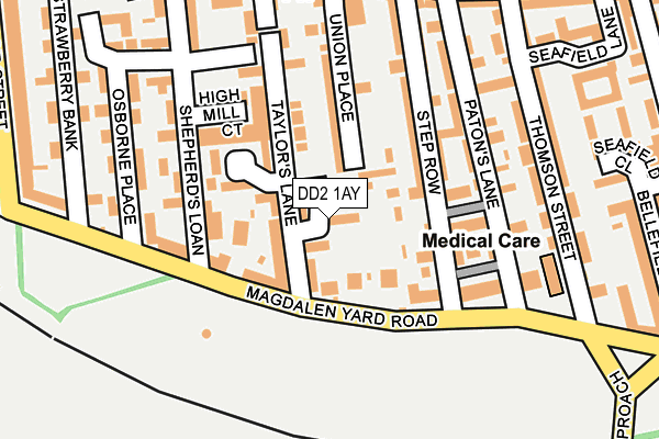 DD2 1AY map - OS OpenMap – Local (Ordnance Survey)