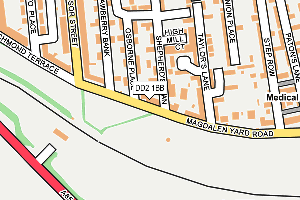DD2 1BB map - OS OpenMap – Local (Ordnance Survey)