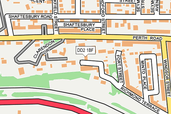 DD2 1BF map - OS OpenMap – Local (Ordnance Survey)