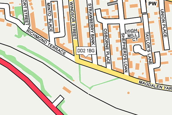 DD2 1BG map - OS OpenMap – Local (Ordnance Survey)