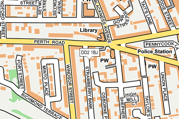 DD2 1BJ map - OS OpenMap – Local (Ordnance Survey)