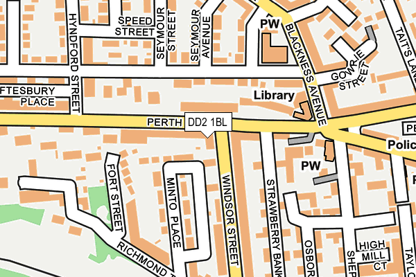 DD2 1BL map - OS OpenMap – Local (Ordnance Survey)