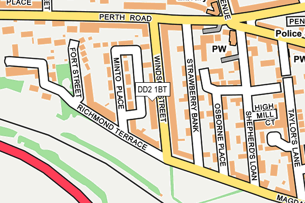 DD2 1BT map - OS OpenMap – Local (Ordnance Survey)