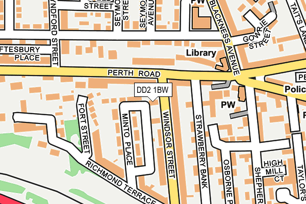 DD2 1BW map - OS OpenMap – Local (Ordnance Survey)